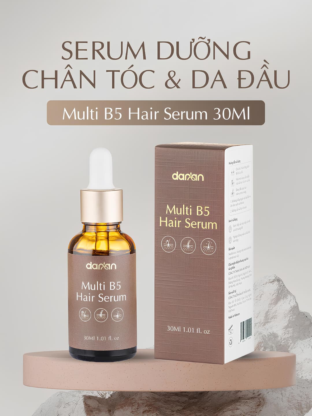 Combo 2 serum phục hồi tóc chuẩn xuất khẩu danan 30ml - Multi B5 Hair Serum